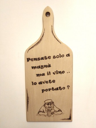 Tagliere in faggio  "Ubriaco"